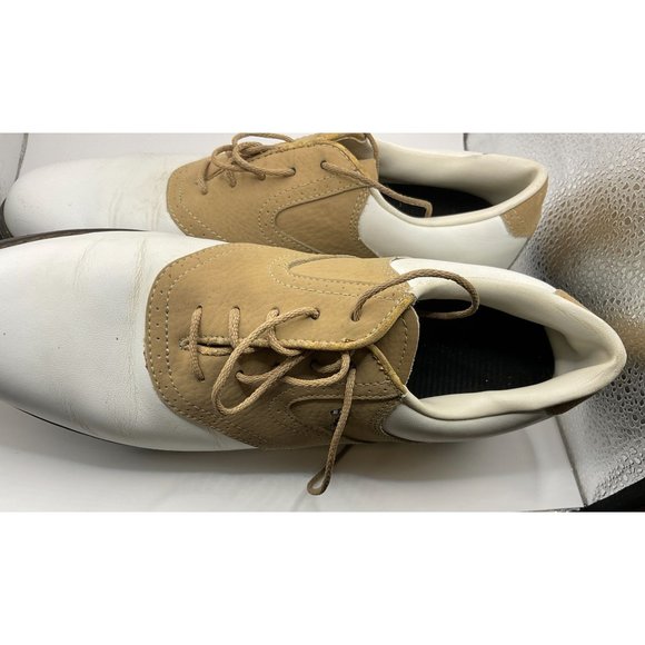 Lady Fairway Woman"s Size 9 Tan/White Leather Golf Shoes‎ - Picture 3 of 13